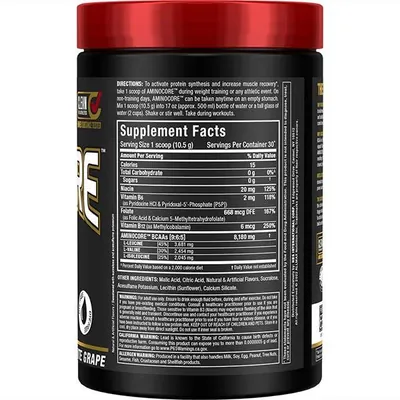 Амінокислоти AllMax Nutrition Aminocore BCAA білий виноград, 315 г