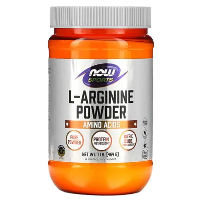 L-аргінін NOW Sports L-Arginine порошок, 454 г