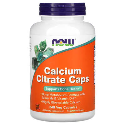 Кальция Цитрат NOW Calcium Citrate капсулы №240