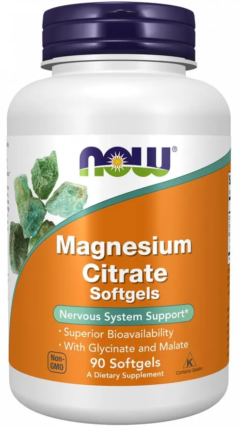 Магній цитрат NOW Magnesium Сitrate м'які капсули №90