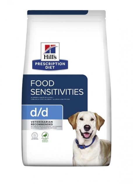 Корм лечебный для собак Hill's Prescription Diet d/d Food Sensitivities Duck & Rice с пищевой чувствительностью и заболеваниями кожи с уткой и рисом,