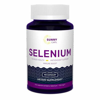 Селен Sunny Caps Selenium 50 мкг, 100 капсул