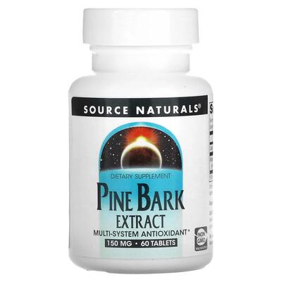 Экстракт сосновой коры Source Naturals Pine Bark Extract, 60 таблеток