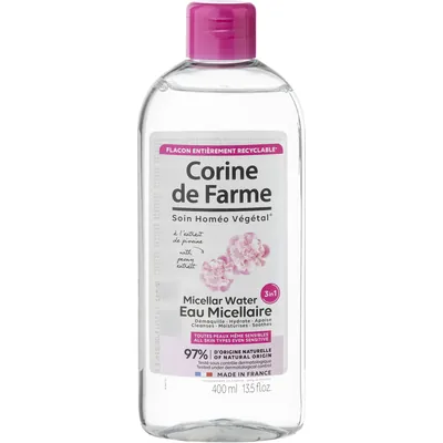 Гель для обличчя Corine de Farme міцелярний 3в1 з волошкою для всіх типів шкіри, 400 мл