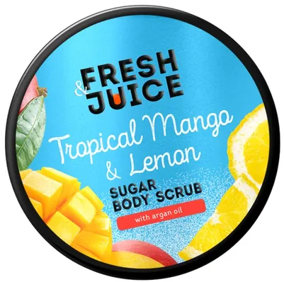 Скраб для тіла Fresh Juice Tropical Mango & Lemon цукровий, 200 мл