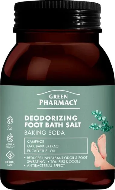 Сіль для ванни Green Рharmacy для ніг дезодоруюча, 400 г