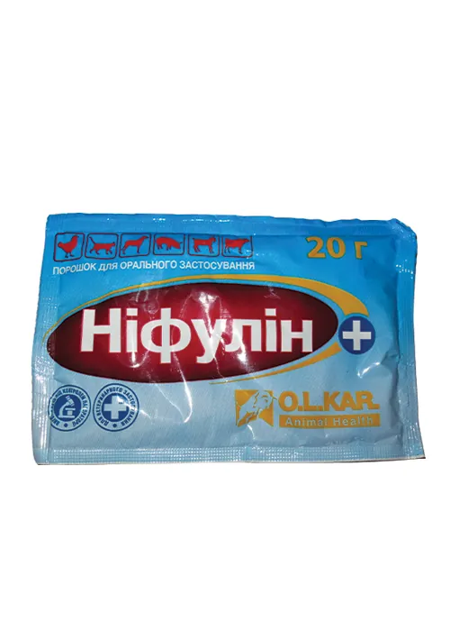 Ніфулін Плюс (ДЛЯ ТВАРИН) для продуктивних тварин, 20 г