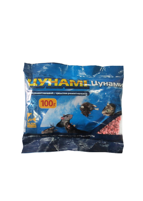 Цунами (Ланират) отрава для грызунов, 100 г