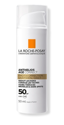 Засіб сонцезахисний La Roche-Posay Anthelios Age Correct проти зморшок і пігментації для чутливої шкіри, SPF50, 50 мл