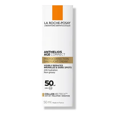 Засіб сонцезахисний La Roche-Posay Anthelios Age Correct проти зморшок і пігментації для чутливої шкіри, SPF50, 50 мл