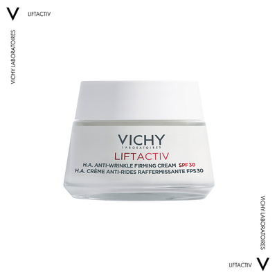 Крем для лица Vichy LiftActiv H.A. SPF30 антивозрастной длительного действия коррекция морщин и упругость, для всех типов кожи, 50 мл