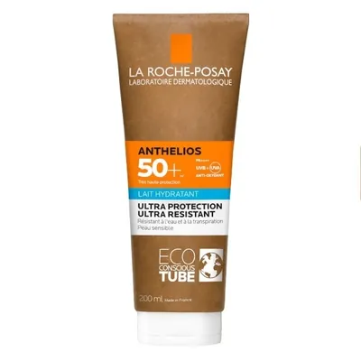 Лосьйон сонцезахисний La Roche-Posay Anthelios зволожуючий ультрастійкий для шкіри обличчя і тіла SPF50 +, 250 мл
