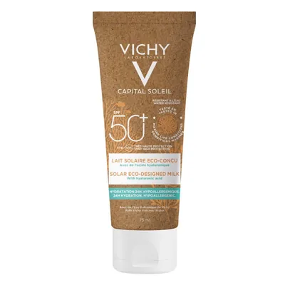 Молочко сонцезахисне Vichy Capital Soleil SPF50+ Eco-Designed зволожуюче для шкіри обличчя і тіла, 75 мл