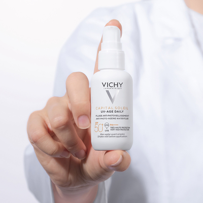 Флюид солнцезащитный Vichy Capital Soleil UV-Age Daily против признаков фотостарения кожи лица SPF 50+, 40 мл