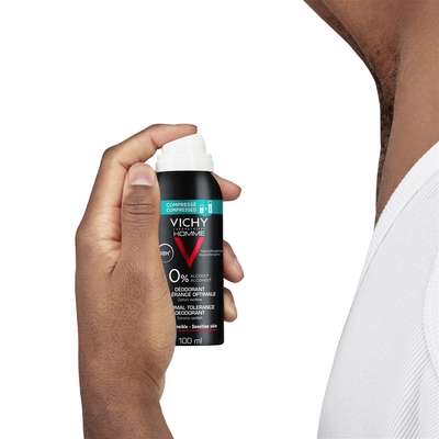 Дезодорант спрей Vichy Homme 48h Optimal Tolerance оптимальний комфорт чутливої шкіри, 100 мл