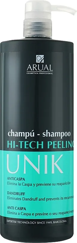 Шампунь-пілінг Arual Unik Hi-Tech Peeling для волосся схильного до появи лупи, 1000 мл