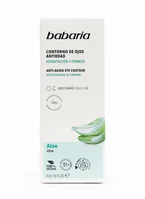 Крем для шкіри навколо очей Babaria Aloe антивіковий, 15 мл