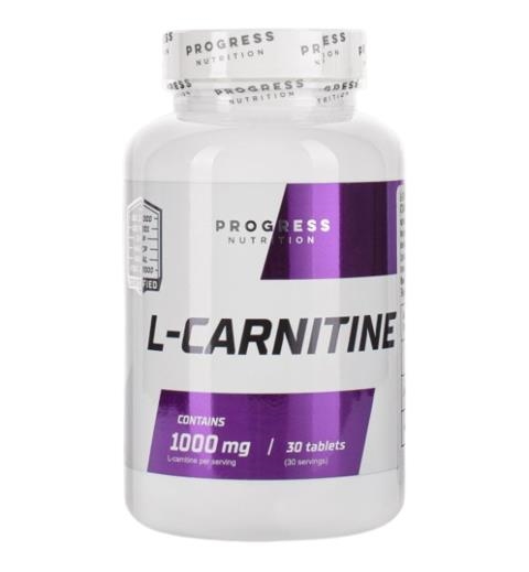 Жиросжигатель Progress Nutrition L-carnitine, 30 таблеток