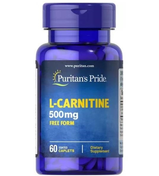 Жиросжигатель Puritan's Pride L-Carnitine 500 мг, 60 каплет