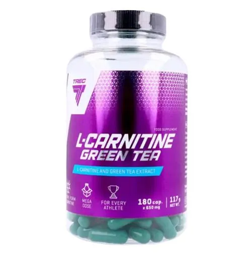 L-карнітин та зелений чай Trec Nutrition L-Carnitine + Green tea, 180 капсул
