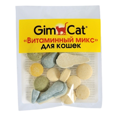 Витамины для кошек GimCat Витаминный микс, 12 таблеток