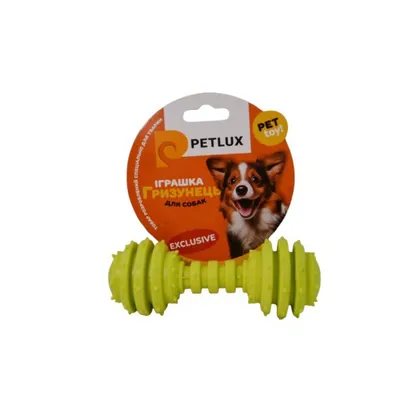 Іграшка для собак Petlux гантель гумова, 12 х 4,5 см