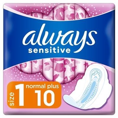 Прокладки гігієнічні Always Ultra Sensitive Normal, 4 краплі, 1 розмір, 10 шт