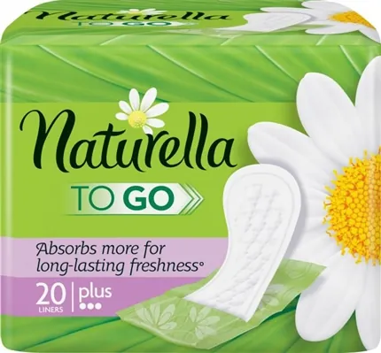 Прокладки щоденні Naturella Camomile Plus To Go, індивідуальна упаковка, 20 шт