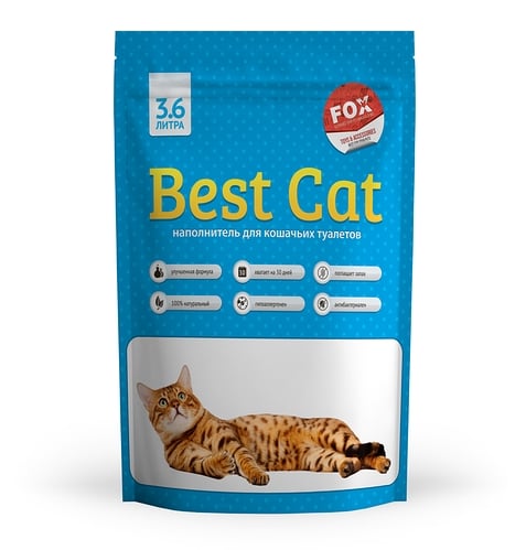Наполнитель для кошачьего туалета Best Cat силикагелевый, синий, 3,6 л