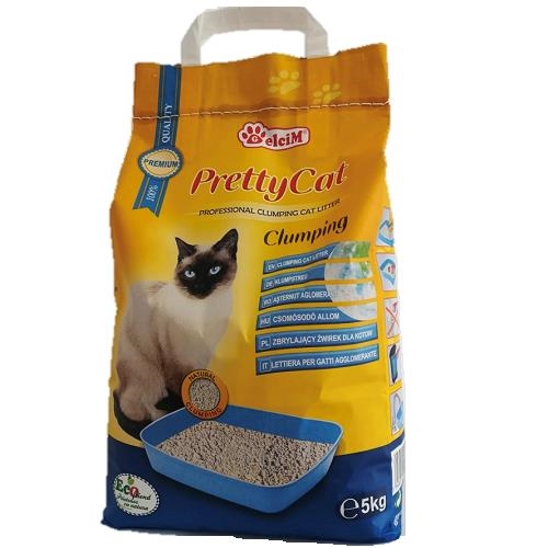 Наполнитель для кошачьего туалета Pretty Cat Classic бентонитовый комкующий, без аромата, 5 кг