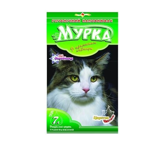 Наповнювач для туалету Мурка бентонітовий, зелений, 5 кг