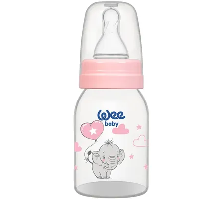 Пляшечка для годування Wee Baby Classic PP, силіконова соска №1, 125 мл