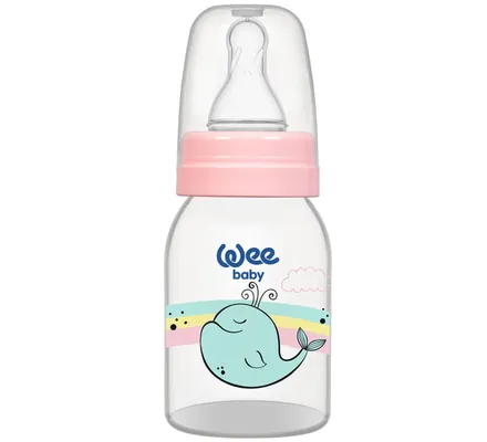 Пляшечка для годування Wee Baby Classic PP, силіконова соска №1, 125 мл