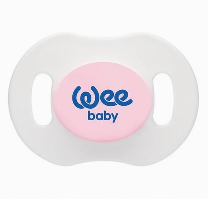 Набор пустышек силиконовых Wee Baby День-ночь №1, ортодонтические 0-6 месяцев, 2 шт