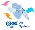 Набір пустушок силіконових Wee Baby День-ніч №1, ортодонтичні 0-6 місяців, 2 шт