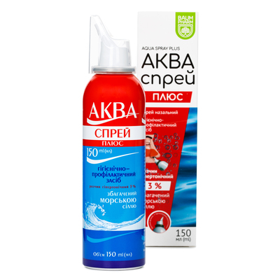 Аква Спрей Плюс Baum Pharm спрей наз. 3% по 150 мл во флак.