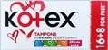 Тампони гігієнічні Kotex Super, 16+8 шт