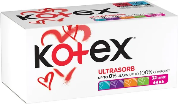 Тампони гігієнічні Kotex Super, 32 шт