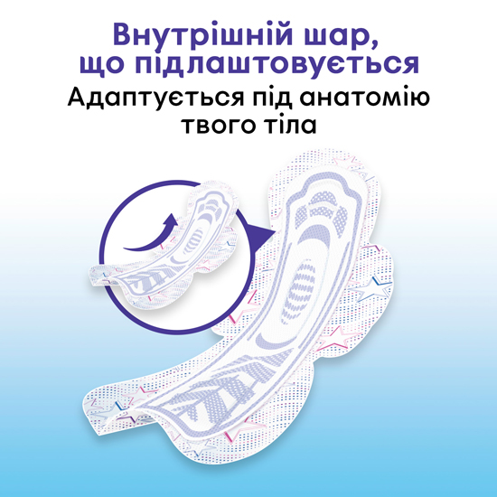 Прокладки гігієнічні Kotex Ultra нічні, сіточка, 7 шт