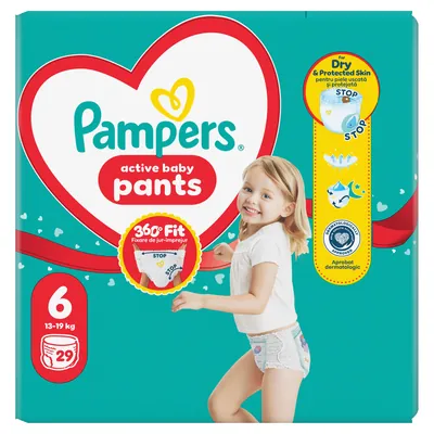 Підгузки-трусики Pampers Pants Active Baby дитячі розмір 6, 13-19 кг, 29 шт