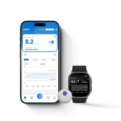 Пристрій для безперервного моніторингу рівня глюкози HiPPO BioSensors