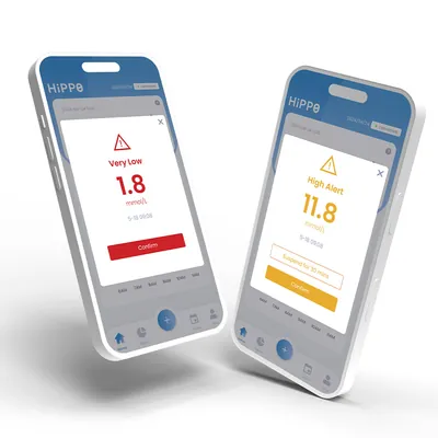 Пристрій для безперервного моніторингу рівня глюкози HiPPO BioSensors