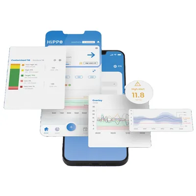 Пристрій для безперервного моніторингу рівня глюкози HiPPO BioSensors