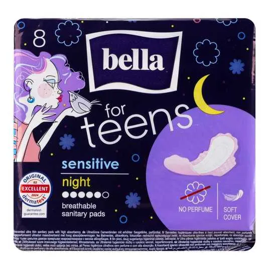 Прокладки гігієнічні Bella for Teens Sensitive Night, 8 шт