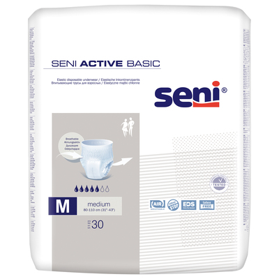 Трусы впитывающие для взрослых Seni Active Basic medium, 30 штук