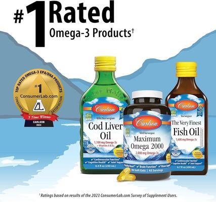 Супер Омега-3 Carlson Labs Wild Caught Super Omega-3 Gems, 100 желатинових капсул