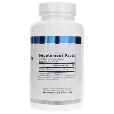 N-ацетил-L-цистеїн Douglas Laboratories NAC (N-Acetyl-L-Cysteine) 900 мг, 90 капсул