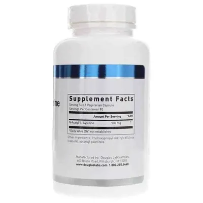 N-ацетил-L-цистеїн Douglas Laboratories NAC (N-Acetyl-L-Cysteine) 900 мг, 90 капсул