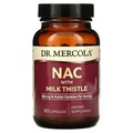 N-ацетилцистеин с расторопшей Dr. Mercola NAC with Milk Thistle 500 мг, 60 капсул
