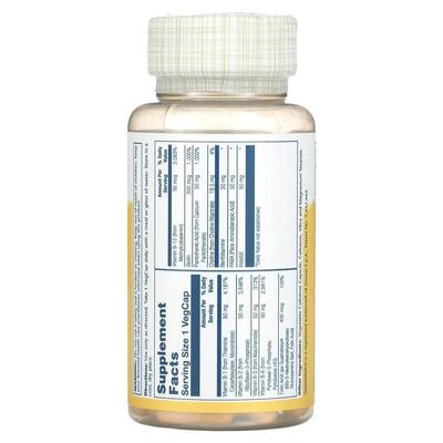 Витамины группы В Solaray Methyl B-Complex 50, 60 вегетарианских капсул